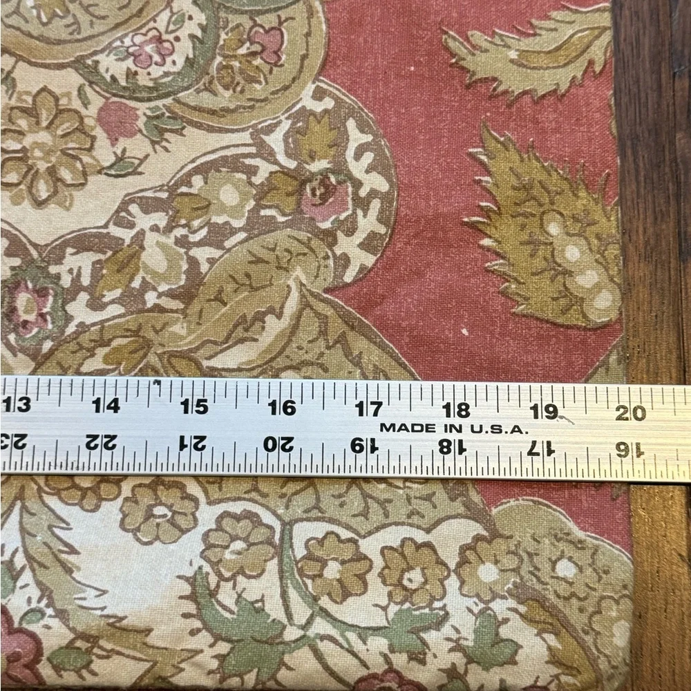 Pottery Barn Paisley 20” Square Pillow Cover - Medallion Floral Scroll Rose
